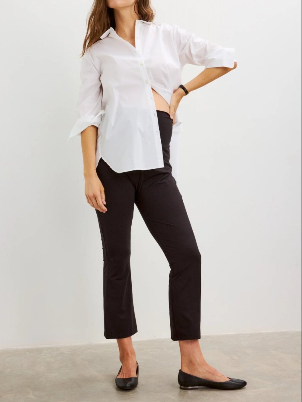 HATCH Collection - The Bodyflex Crop Flare Legging, Small